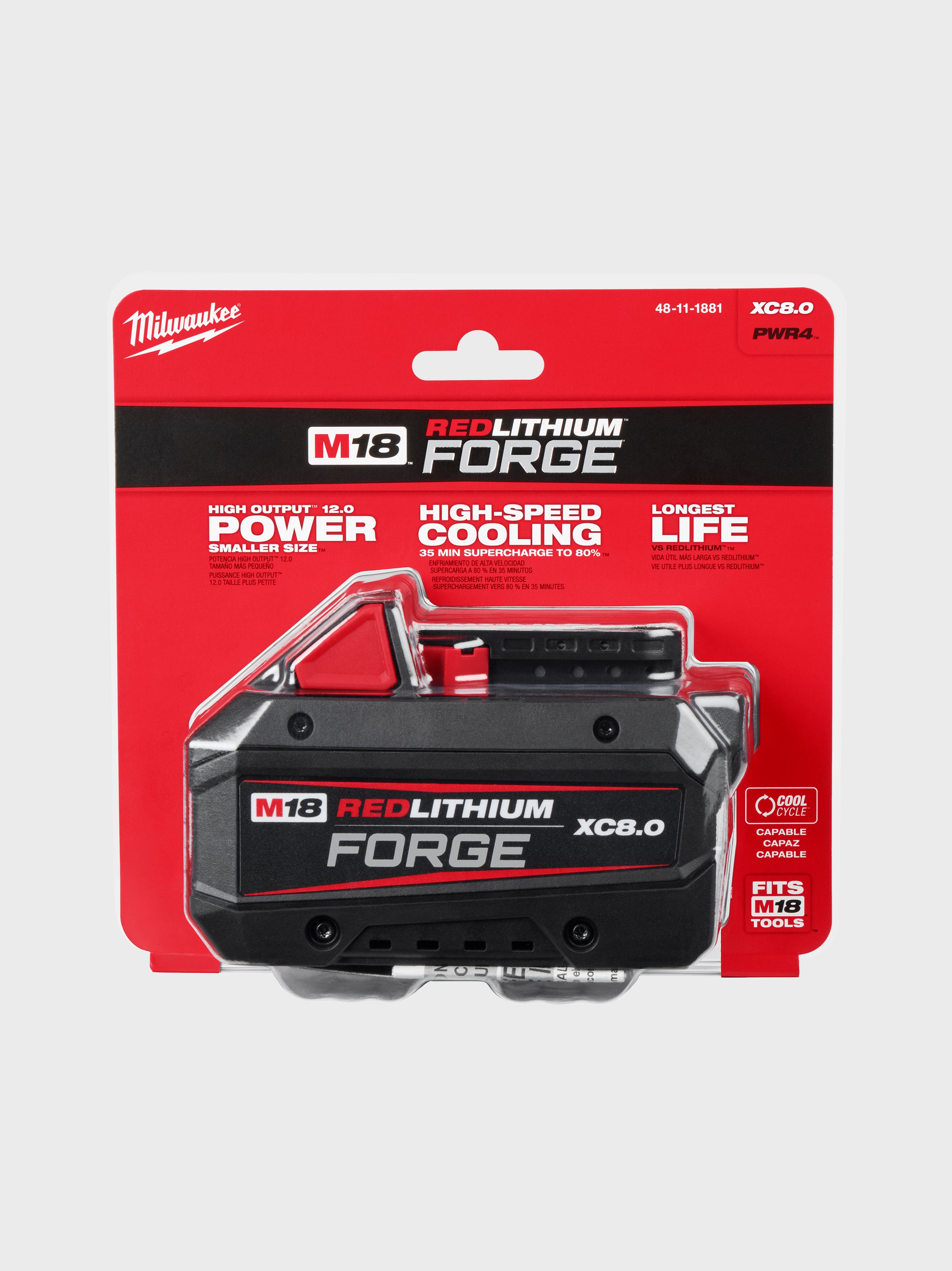 M18™ REDLITHIUM™ FORGE™ XC8.0 Battery